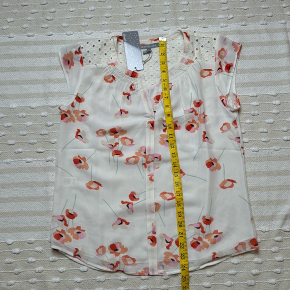 Daniel Rainn NWT floral lightweight blouse size Small - Picture 5 of 9